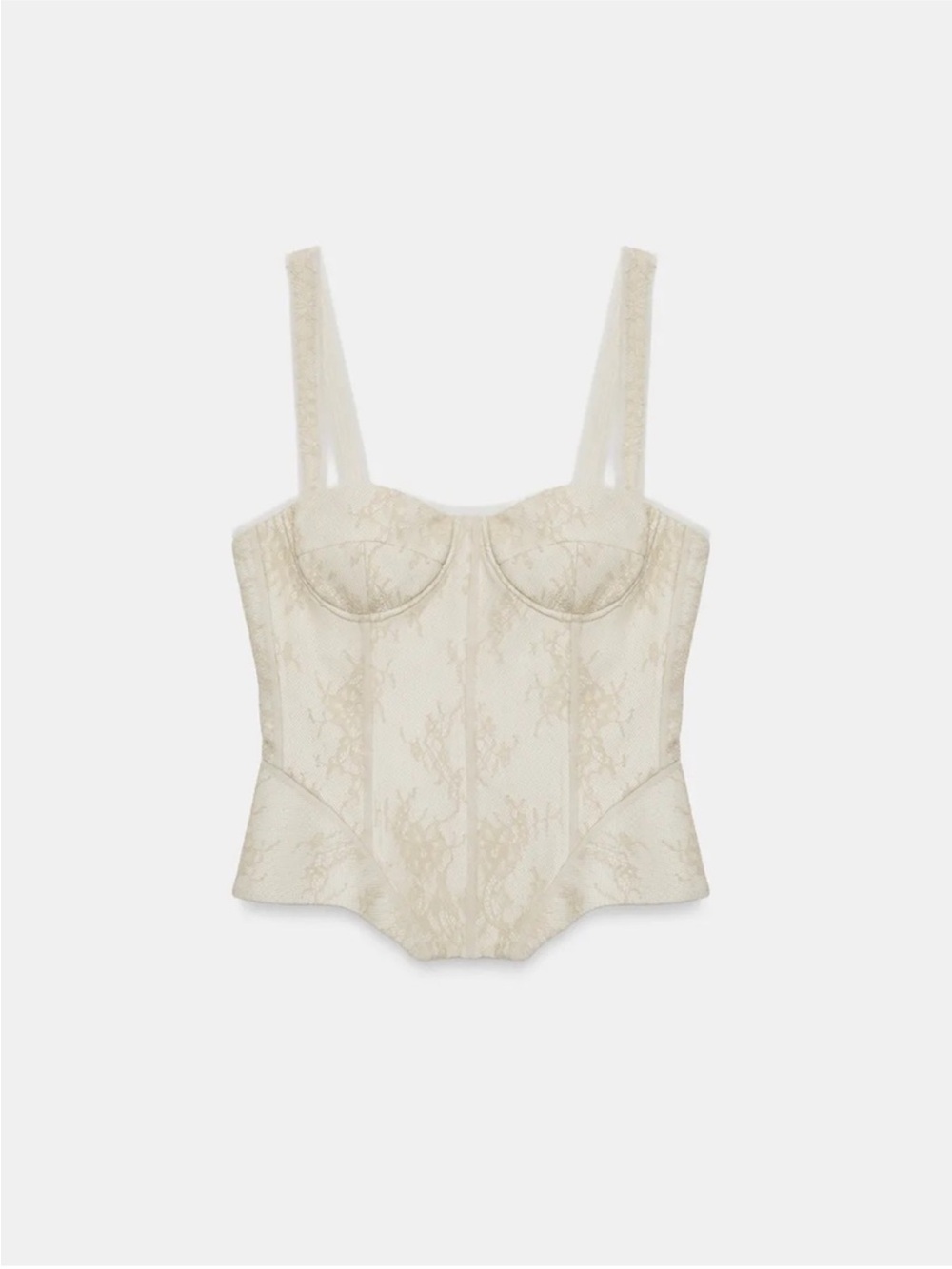 Zara ZW COLLECTION LACE CORSET TOP